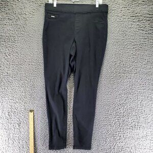 Nine West Jeans Womens 12 Black Pull On Skinny Stretch Denim